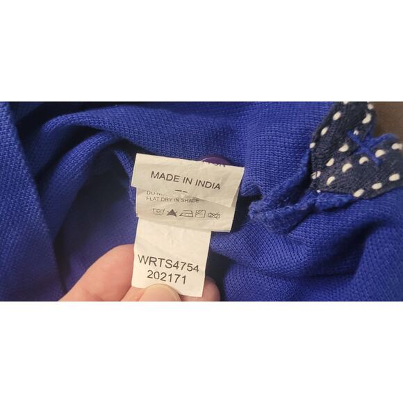 Wrangler Boys Youth Polo Shirt Size M Blue Short Sleeve T-Shirt EUC - Picture 6 of 7